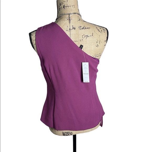 WHBM One-Shoulder Bodice Top - NWT size 4 - Picture 4 of 10